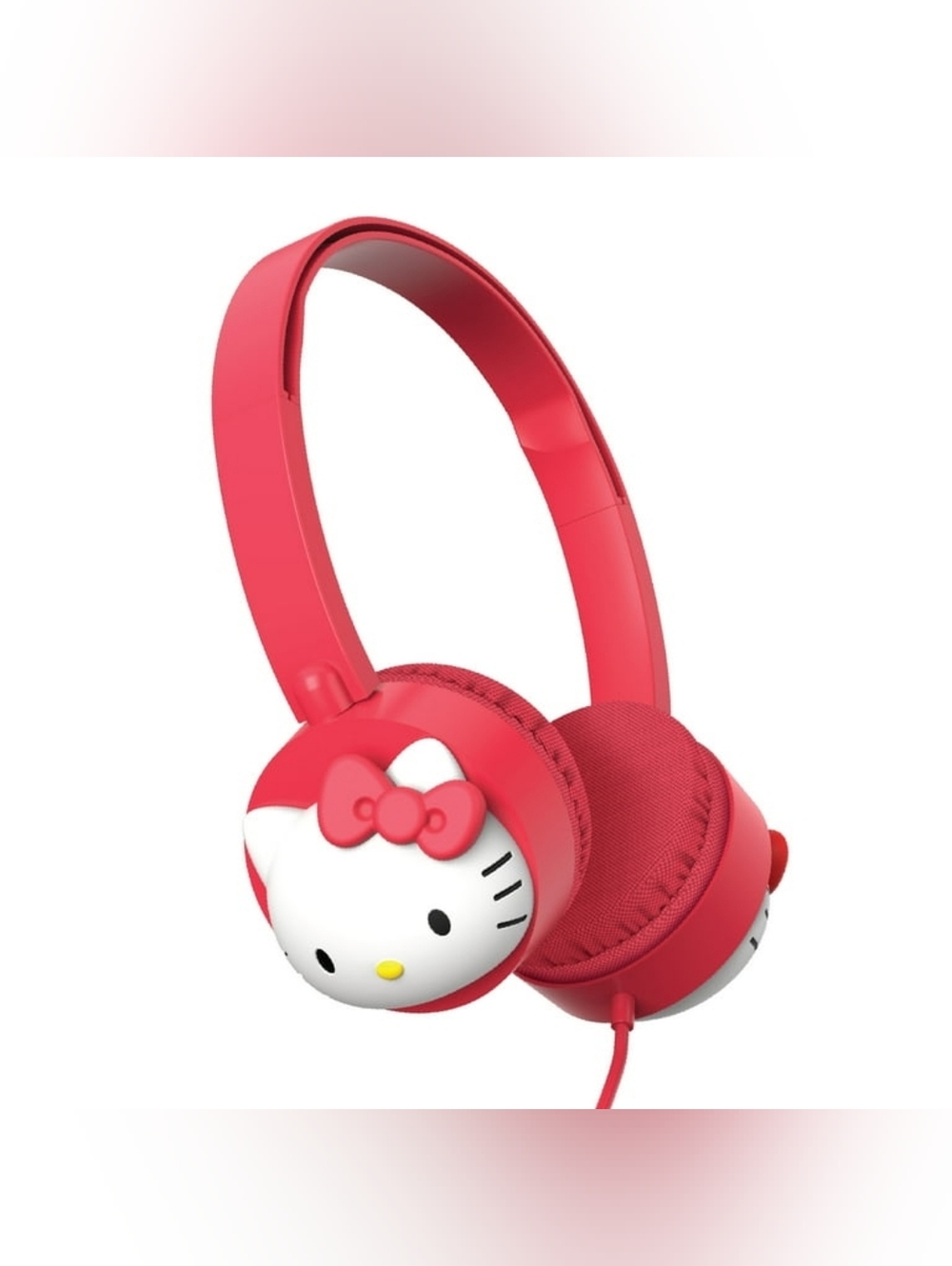 Hello Kitty Red and White Wired On-Ear Headphones